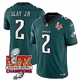 Men & Women & Youth Philadelphia Eagles #2 Darius Slay JR Green 2025 Eagles Logo Super Bowl LIX Patch New F.U.S.E. Vapor Limited Stitched Jersey Dzhi,baseball caps,new era cap wholesale,wholesale hats